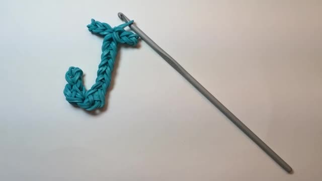  Loom Letter J Charm Using Just the Hook English