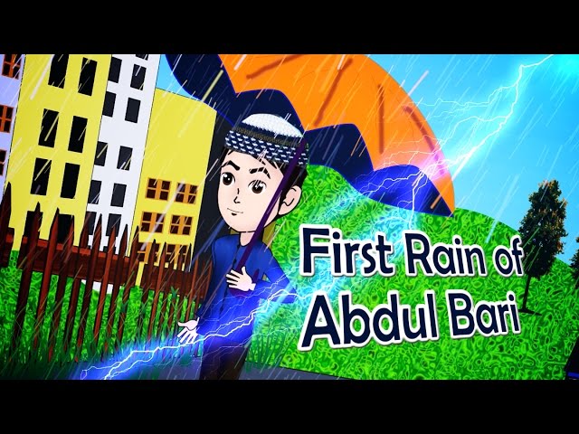 Abdul Bari Muslims Islamic Cartoon for children - Rainy Season & my new umbrella - Urdu