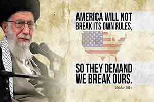 America will not break its own rules, so they demand we break ours | Leader of the Muslim Ummah | Farsi sub English