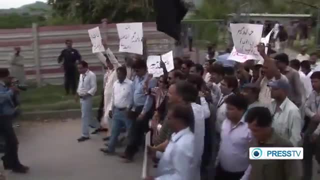 [21 Apr 2014] Pakistani journalists protest against growing violence - English