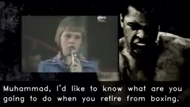 great words of advice from Muhammad Ali the boxer - English