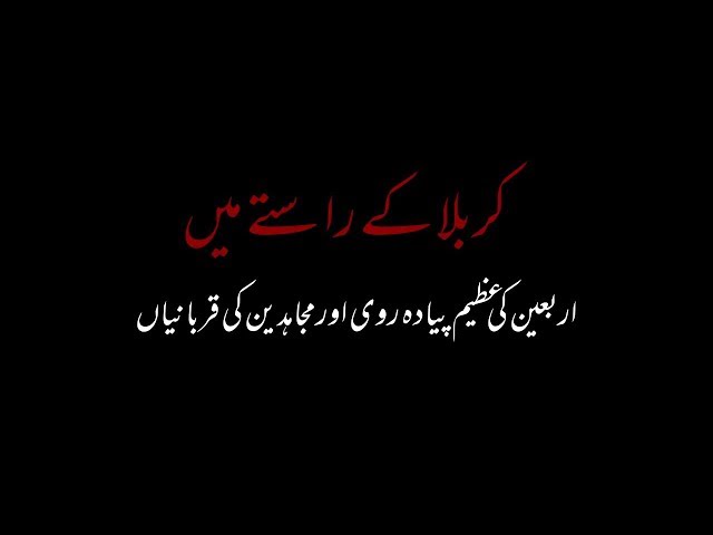 [Clip] Rah e Kerbala Mean Mujahid  Al Balagh Pakistan 2019 Urdu and Farsi 