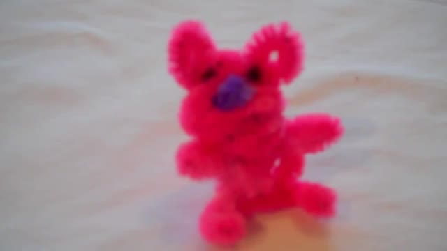 Pipe Cleaner Teddy Bear - cute English