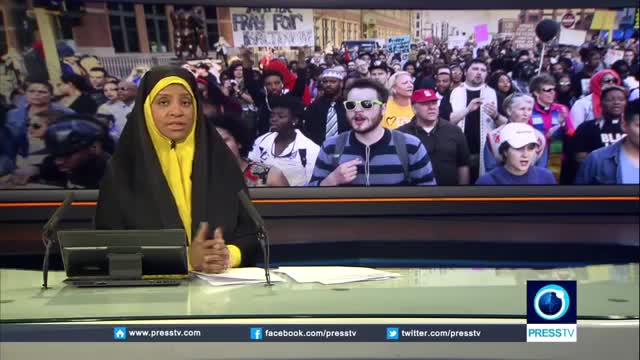 [12th July 2016] Protesters in Manchester slam US police brutality | Press TV English