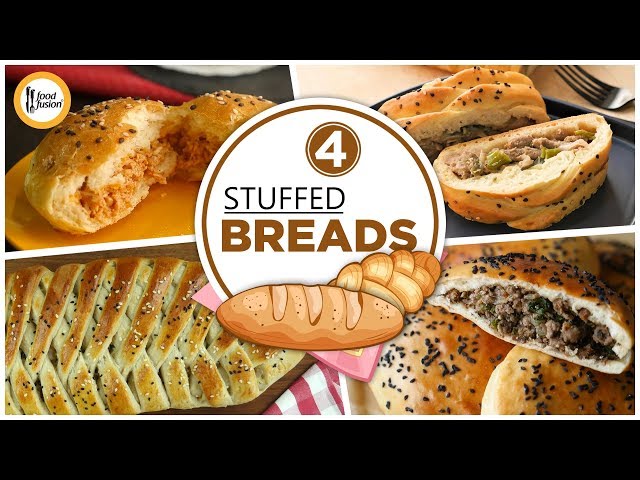 [Quick Recipes] 4 Stuffed Bread Recipes - English Urdu
