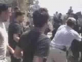 Zionist Security Guards use electric stun guns on the Jewish demonstrators - Hebrew