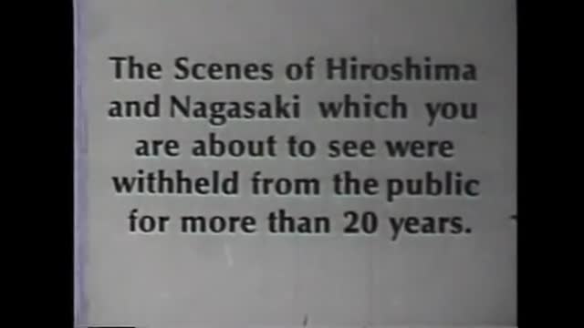 The Hiroshima and Nagasaki film they didn\'t want us to see - English