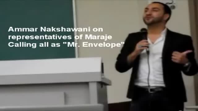 Ammar Nakshawani calls Representative of Maraje as MR. ENVELOPE - English