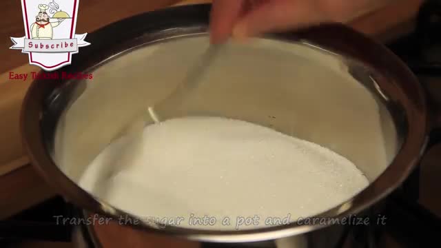 Turkish Pudding Toasted Bread Cake Recipe - English