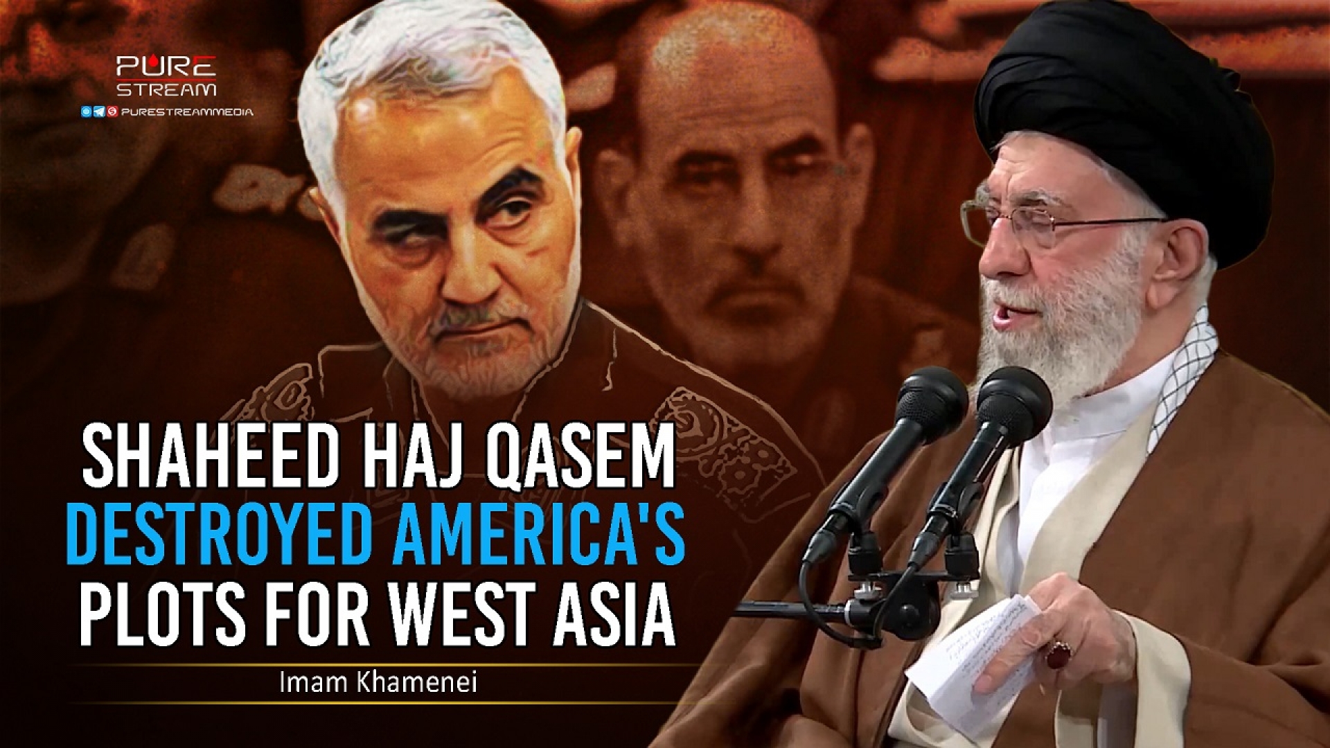 Shaheed Haj Qasem Destroyed America's Plots for West Asia | Imam Khamenei | Farsi Sub English