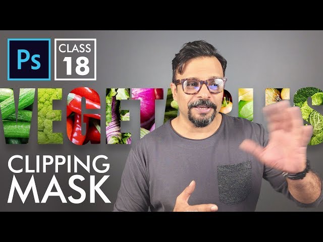Clipping Mask - Adobe Photoshop for Beginners - Class 18 - Urdu / Hindi