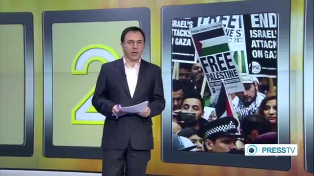 [31 July 2014] An anti-Israel protest is held in London as Tel Aviv intensifies its attacks on the Gaza - English