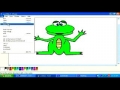 Drawing cartoon animals frog/cat in MS paint English pt8