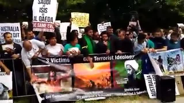 [MWA - AUS] Protest Against Terrorism on Shahdat Of Sh. Nimar - English