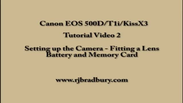 {03} [How To use Canon Camera] Setting Up The Camera With Tips - English