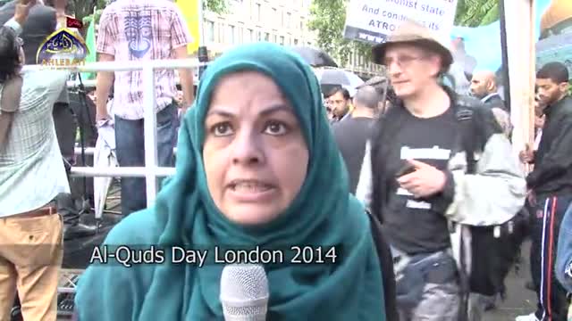 [Al-Quds Day In London 2014] Quds Day Comments by Sister Ruhi Rizvi - Ramadan 1435 - English