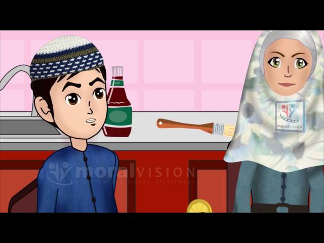 Abdul Bari Muslims Islamic Cartoon for children - Washing hands & forgot Bismillah - English