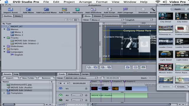 [09] DVD Studio Pro Tutorial - Creating Basic Photoshop Menus - English