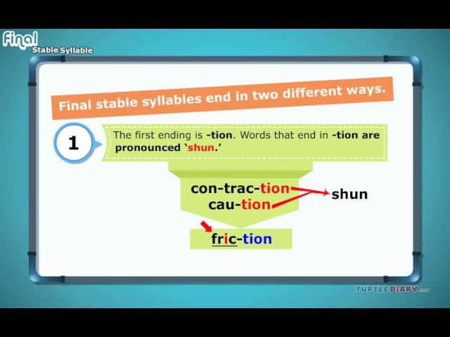 2 Types of Final Stable Syllables That Never Change! | Grammar for Kids | English