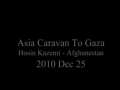 Asian Caravan to Gaza Afghan Aid Worker Hussain Kazmi Epressing his Views before leaving to Gaza - Persian