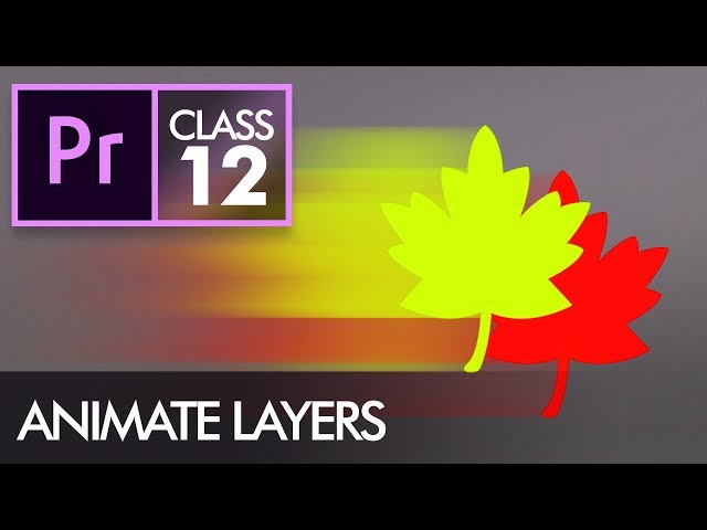 Animate Layers with Keyframes - Adobe Premiere Pro CC Class 12 - Urdu / Hindi