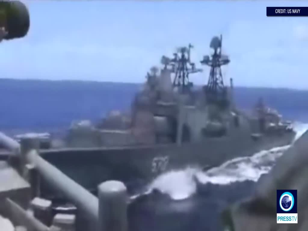 [8 June 2019] Russian and US warships nearly collide in East China Sea - English