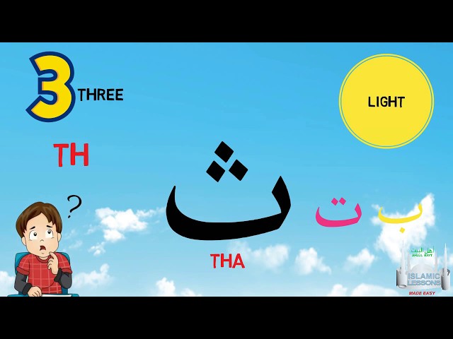 Arabic Alphabet Series - The Letter Tha - Lesson 4-English