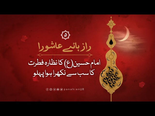 Raaz Hai Ashura 05 : Imam Hussain A.S ka Nazara fitrat ka sub say nikhra hua pehlo | Agha Alireza Panahiyan 2021 Farsi sub Urdu 