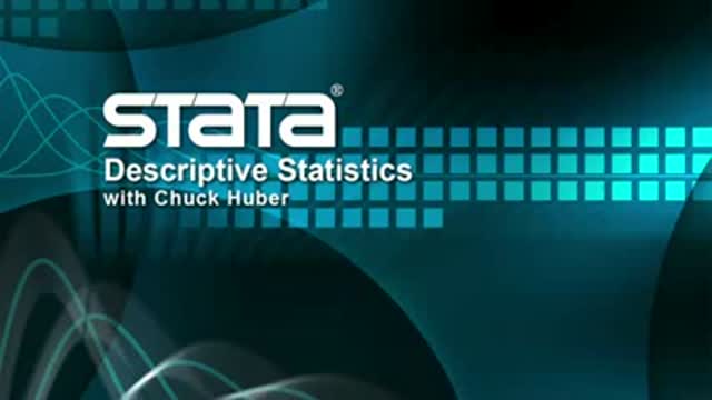 Descriptive Statistics in Stata® - English