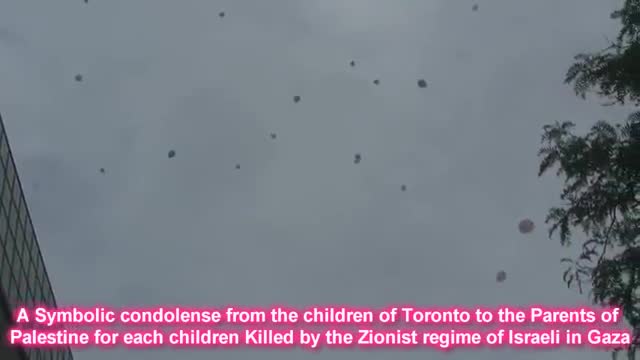 [Canada Quds Day 2014] Toronto Al-Quds Day 2014- GTA Children Present their Condolences by releasing Balloons - English