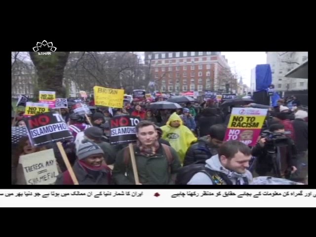 [23 April 2017]امریکی صدر کی پالیسیوں کے خلاف شدید احتجاجی مظاہرے - Urdu