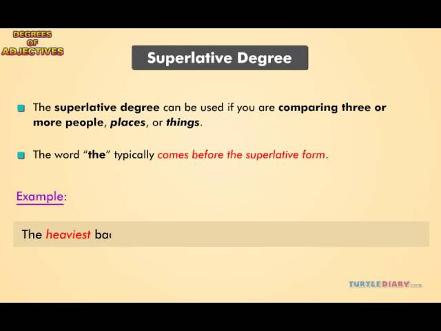 Learn to use Degrees of Adjectives | Quick & Easy Grammar for Kids | English