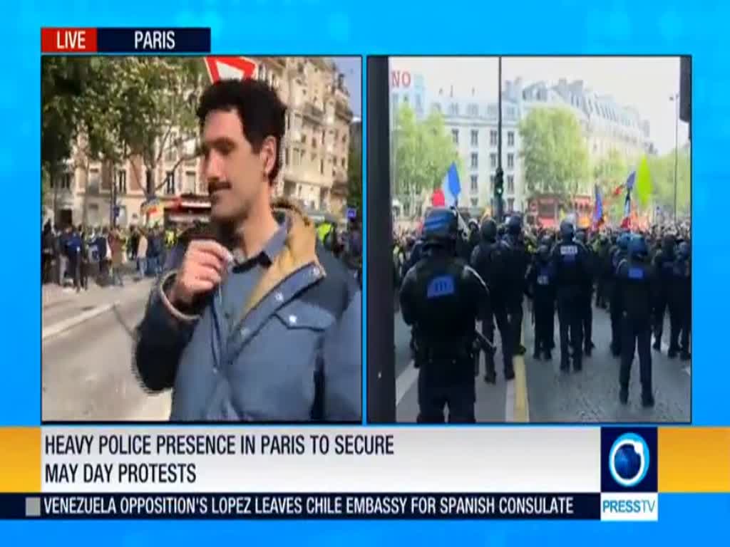[01 May 2019]  LIVE: France’s May Day protests underway under high security - English