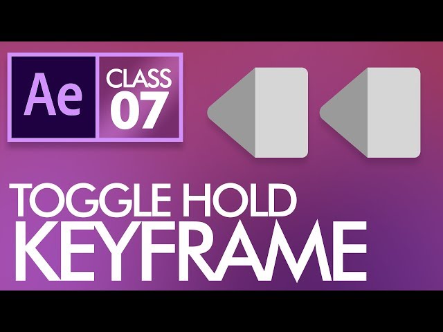 Toggle Hold Keyframes in After Effects Class 7 - اردو /  हिंदी