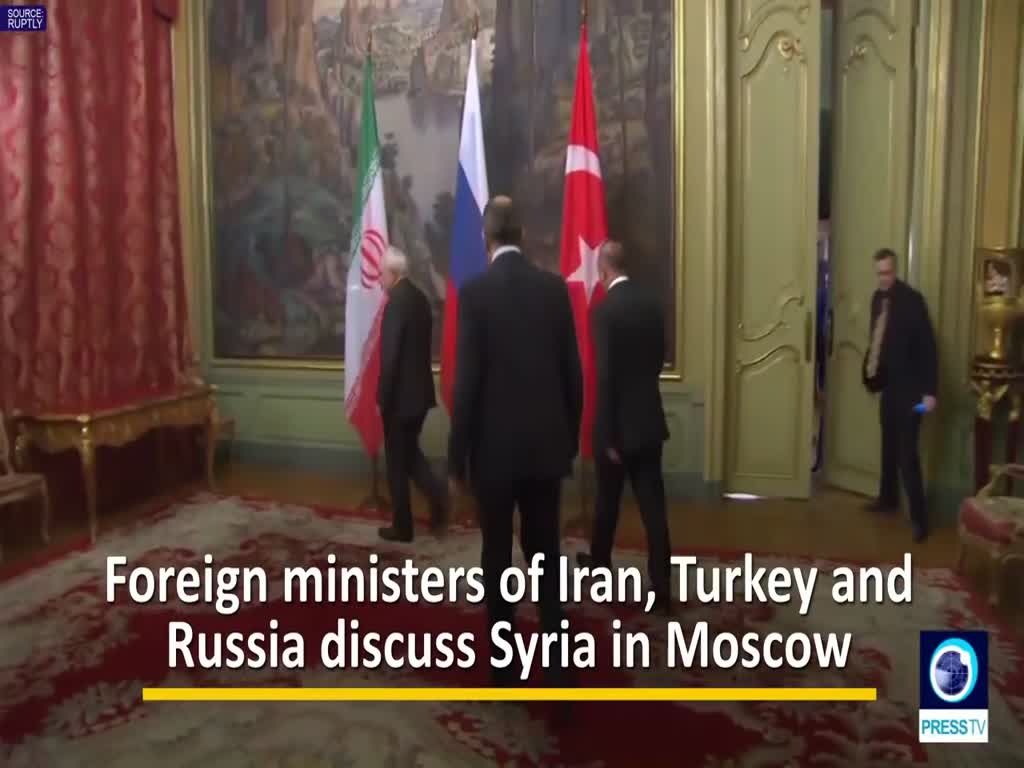 [29 April 2018] Foreign minister of Iran, Syria and Russia condemn foreign military intervention in Syria - English