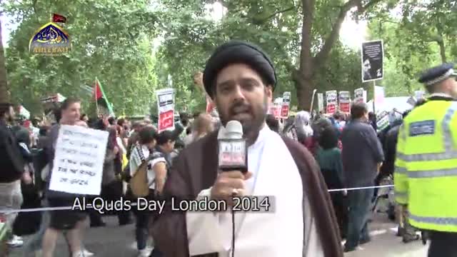 [Al-Quds Day In London 2014] Quds Day Comments by Molanan Hassan Abbas - Ramadan 1435 - Urdu
