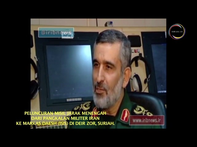 [Clip] Peluncuran Misil Jarak Menengah dari Pangkalan Militer Iran ke Arah Markas Daesh di Deir Zor - Farsi sub Malay