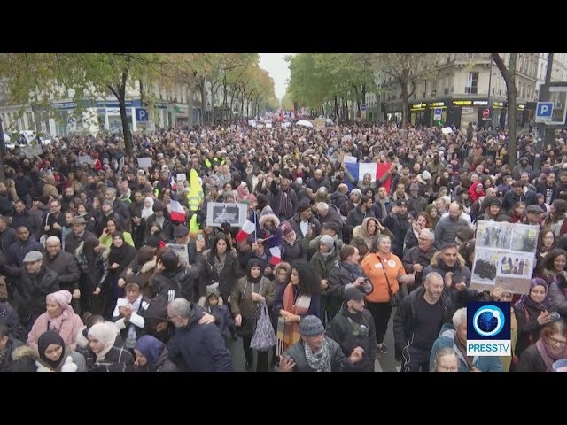 [11/10/19] Thousands march in Paris against Islamophobia - English