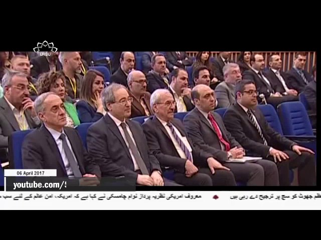 [06 April 2017] دمشق نے کبھی بھی کیمیائی ہتھیار استعمال نہیں کئے، ولید ال