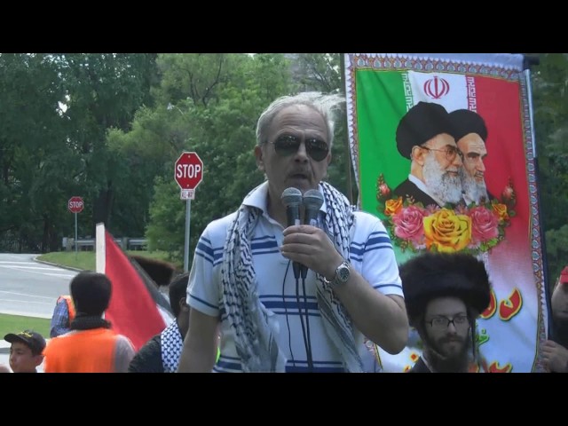Br Manuel Luna Hugo Chavez Defense Front at Toronto Al-Quds Day Rally 2017