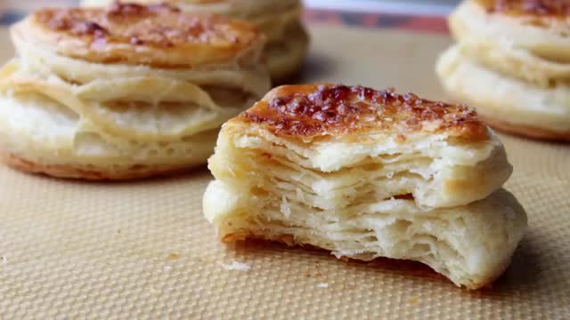 Butter Puff Biscuit Dough - Shortcut Puff Pastry Dough - English