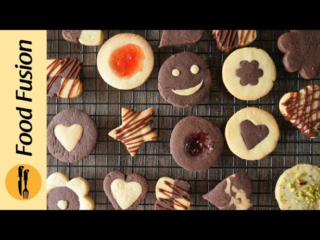 [Quick Recipes] Assorted Cookies (Bakery style butter biscuits) - English Urdu