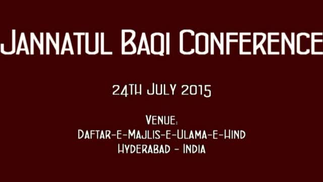 Jannat-ul-Baqi Conference 1436 - Moulana Agha Munawer Ali - Hayderabad, India - Urdu