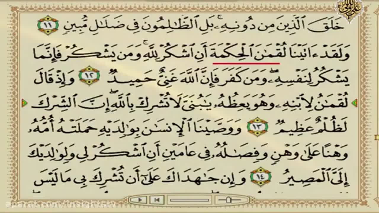 The Thematic Commentary On The Holy Quran - 047 - Wisdom = الحكمة معرفة الأئمة و هم اولوا النهى - English
