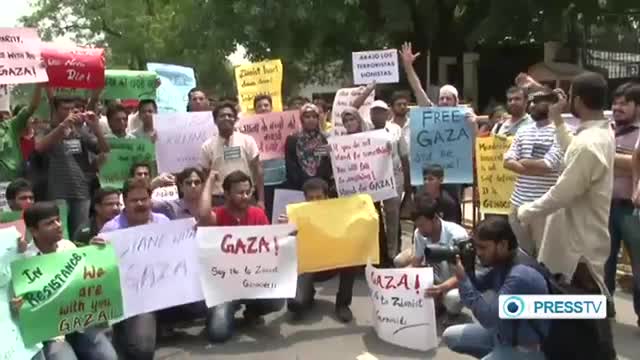 [13 July 2014] Indians protest against israeli aggression on Gazans - English