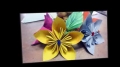 How to make an origami Japanese Kusudama flower - English