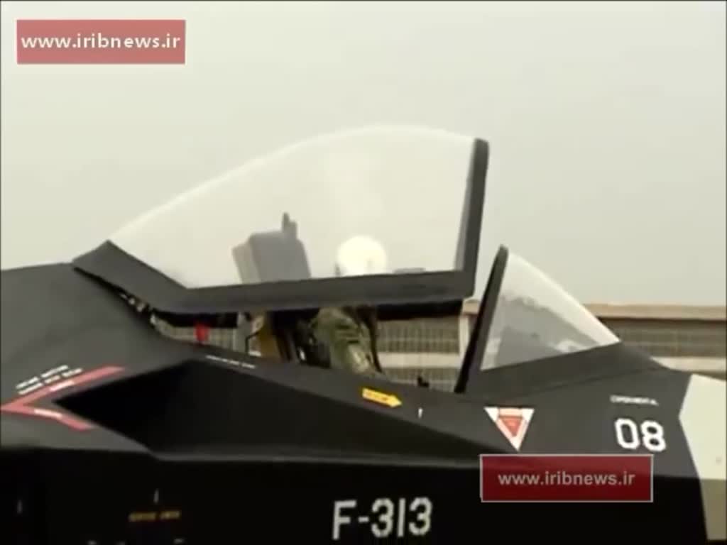 Iran made fighter plane Qaher F 313 taxi test ایران آزمایش تاکسی جنگنده قاهر اف ۳۱۳ Farsi