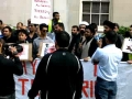 Protest outside Pakistani high commotion in London UK for Shuhdah-e-Quetta - Sep2011 - Urdu