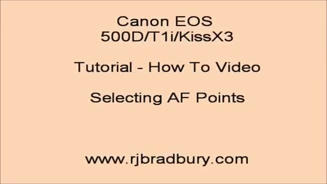 {31} [How To use Canon Camera] AF Point Selection - English