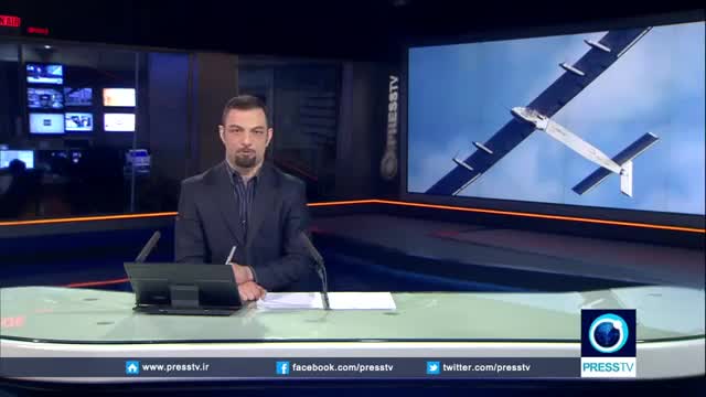  [24th April 2016] Solar plane lands in California after crossing Pacific | Press TV English